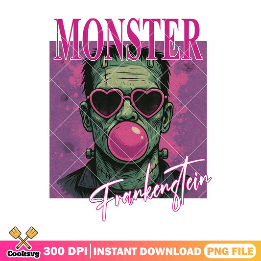 Monster frankenstein png, poster horror png, what is halloween png