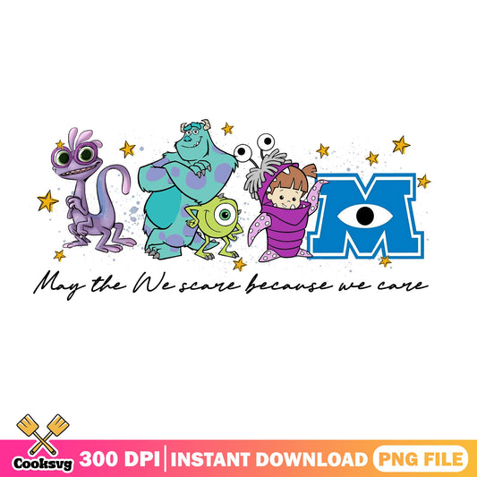 Monsters Inc We Scare Because We Care PNG, Disney Pixar PNG, Halloween PNG