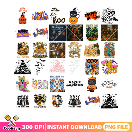 Moo i mean boo png bundle, ghost blanket png, wicker pumpkin png
