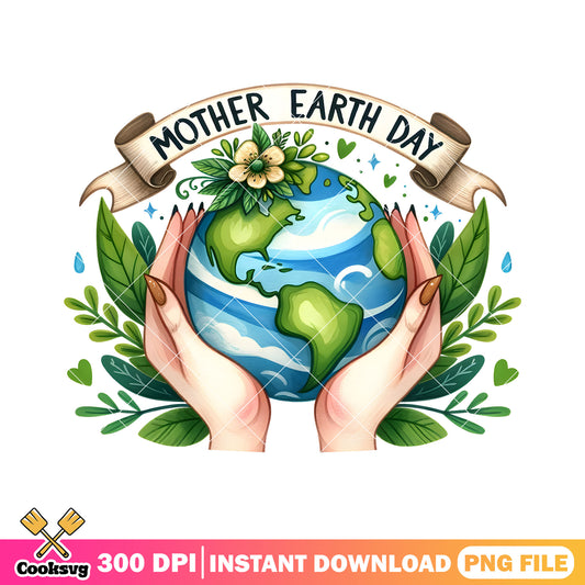 Mother earth day symbol design png, earth day crafts png