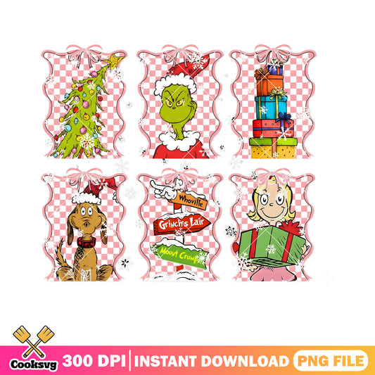 Mount crump and whovile png, grinch png, christmas tree png