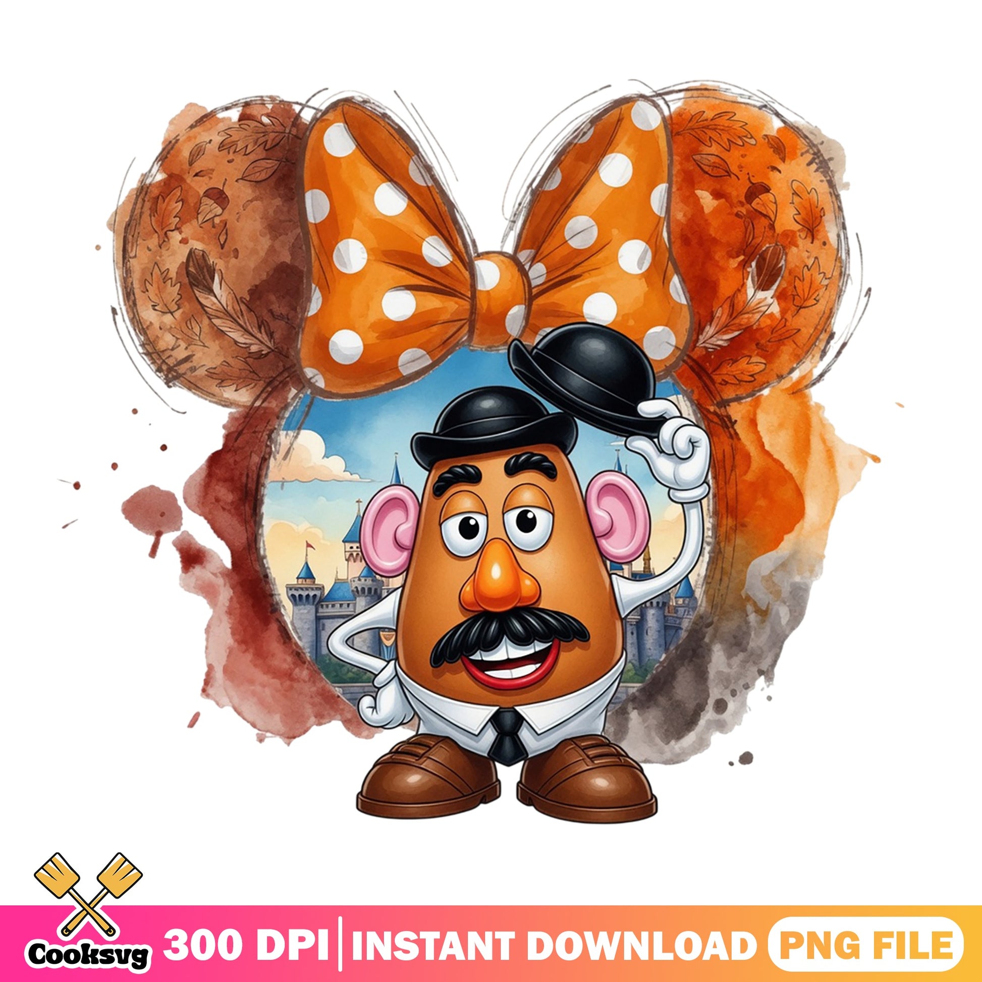 Mr Potato Head Disney Fall PNG, Toy Story PNG, Thanksgiving PNG