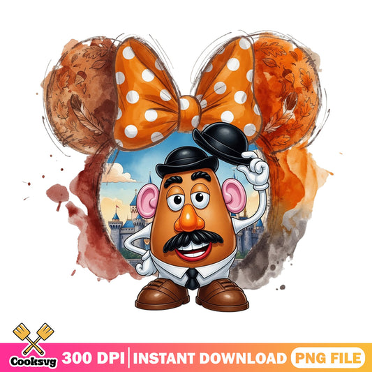 Mr Potato Head Disney Fall PNG, Toy Story PNG, Thanksgiving PNG