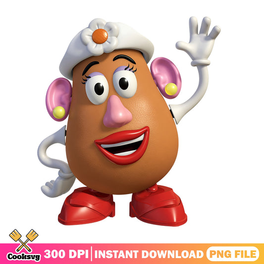 Mrs Potato Head PNG, Toy Story PNG, Disney Pixar PNG