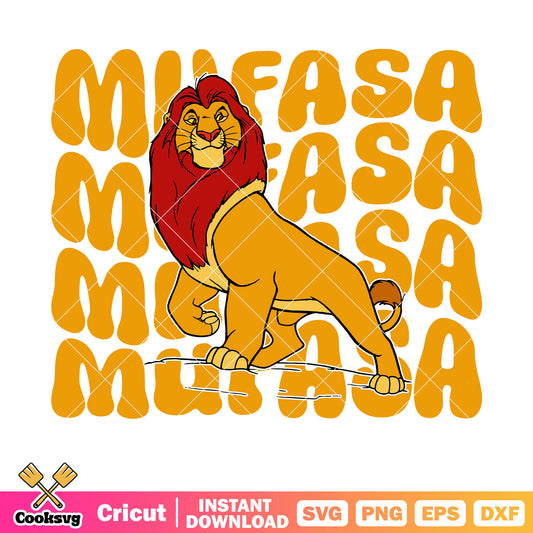 Mufasa disney lion king svg, disney lion king svg, disney mufasa the lion king​ svg