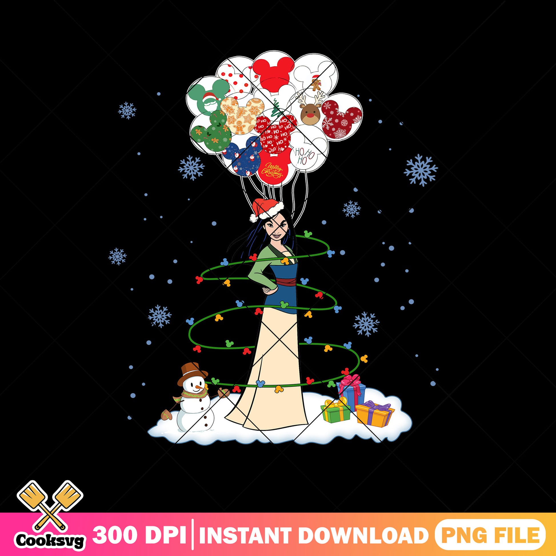 Mulan christmas stuff png, mulan 1998​​ png, merry christmas​ png