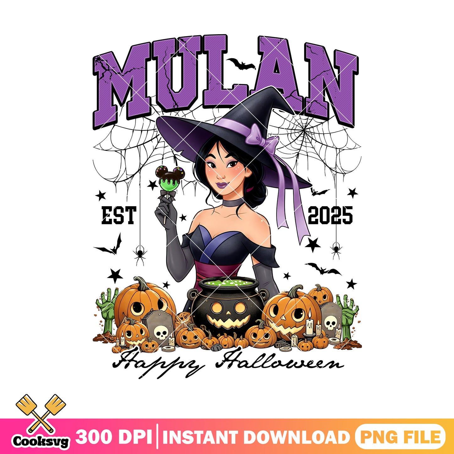 Mulan the witch png, halloween princess png, disney mulan png