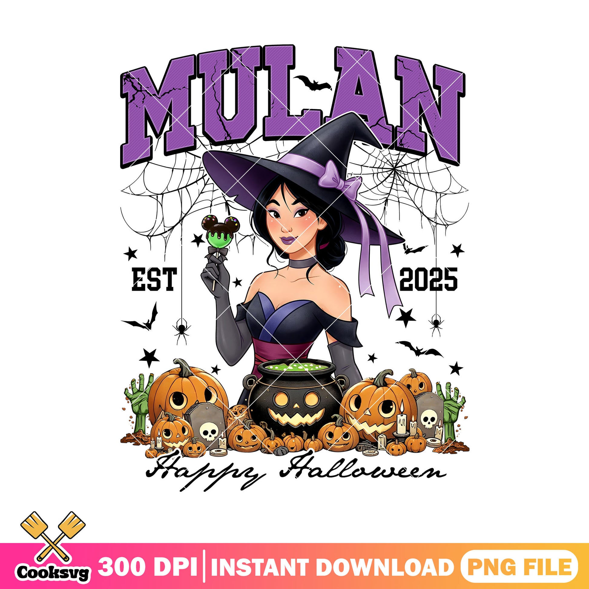 Mulan the witch png, halloween princess png, disney mulan png