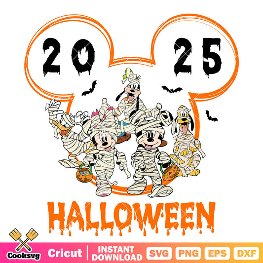 Mummy mickey halloween svg, mickey mummy svg, mickey halloween svg