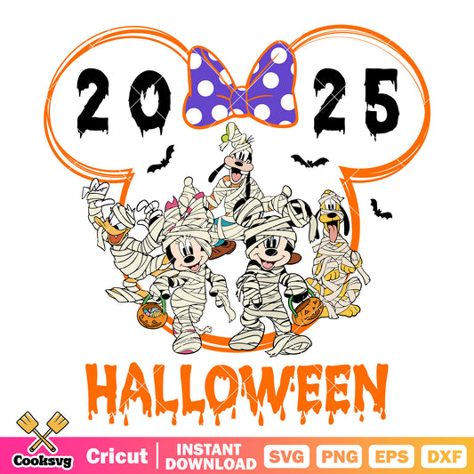 Mummy minnie halloween svg, minnie mummy svg, minnie halloween svg
