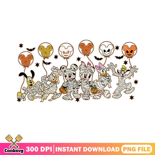 Mummy team mickey png, mickey mouse png, halloween costumes png