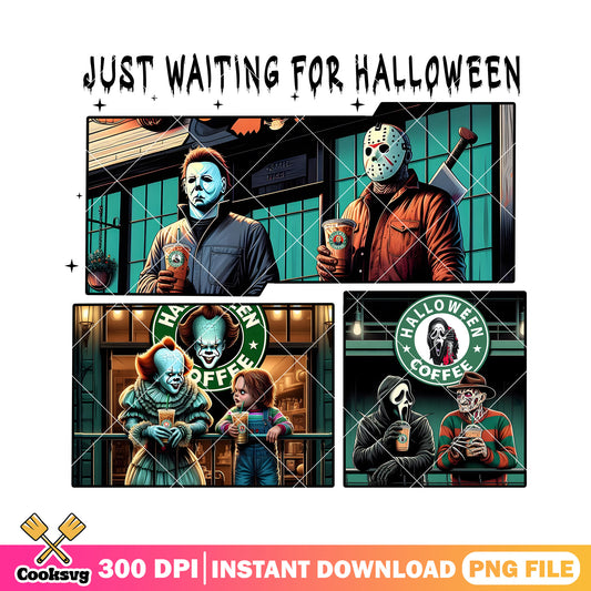 Murderers drinking design png, halloween day png, murderer horror png