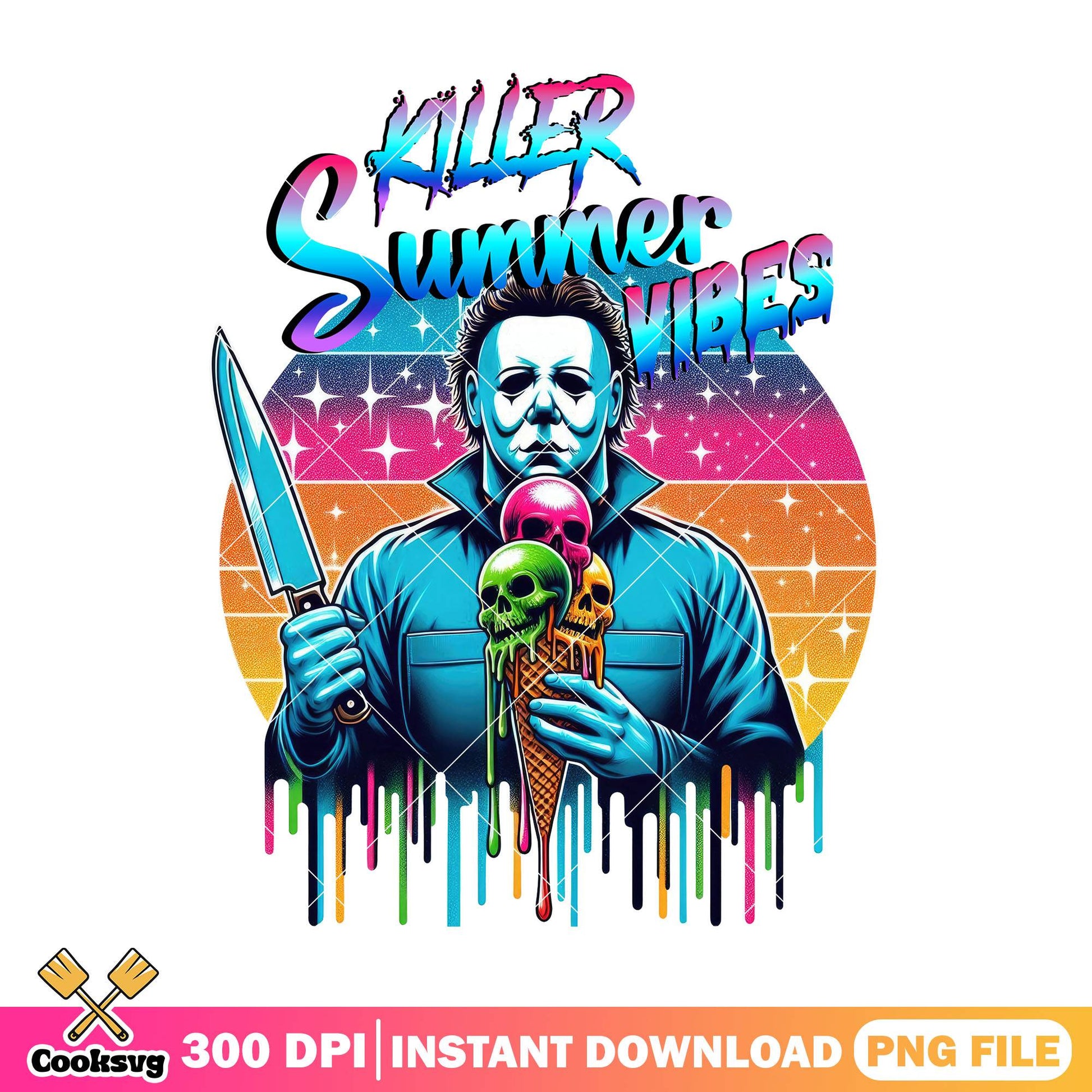 Myers killer summer vibes png, michael myers png, halloween kills png