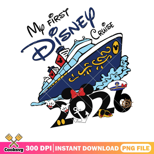 My first disney cruise 2026 png, disney trip png, cruise travel png