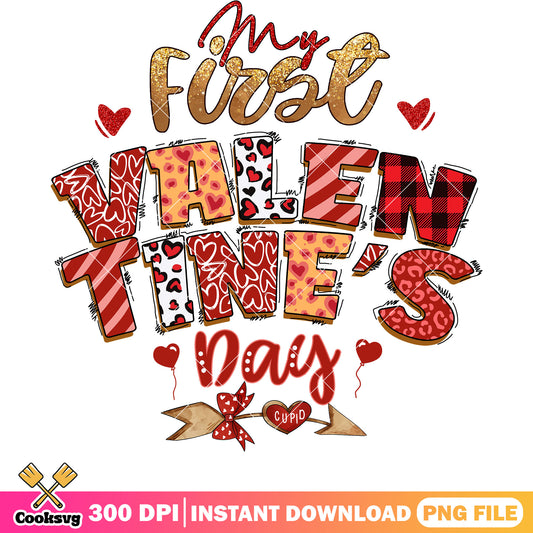 My first valentines day vibes png, valentine vibes png, love valentine png