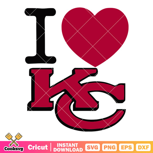 My love Kansas city chiefs svg, chiefs​ svg, nfl teams svg