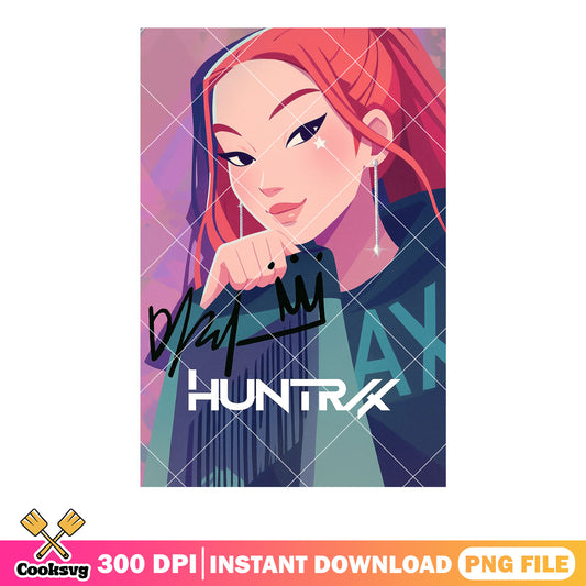 My mira signature kpop png, huntrix movie png, kpop demon hunters png