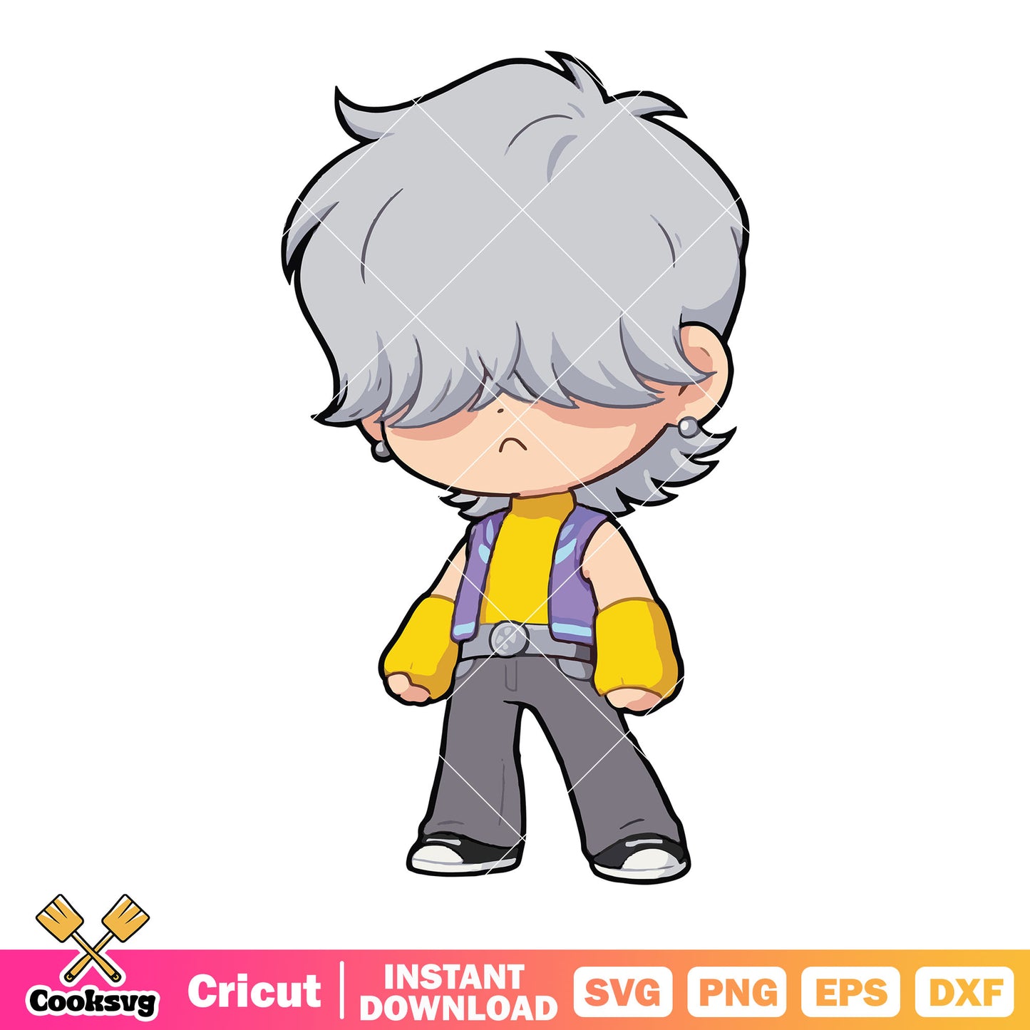 Mystery chibi demon design svg, kpop saja svg, mystery saja svg