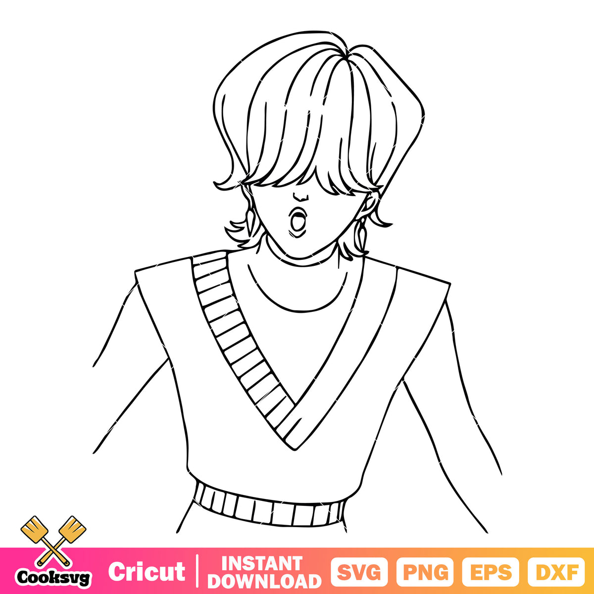 Mystery saja boys face svg, mystery saja svg, kpop saja boys svg