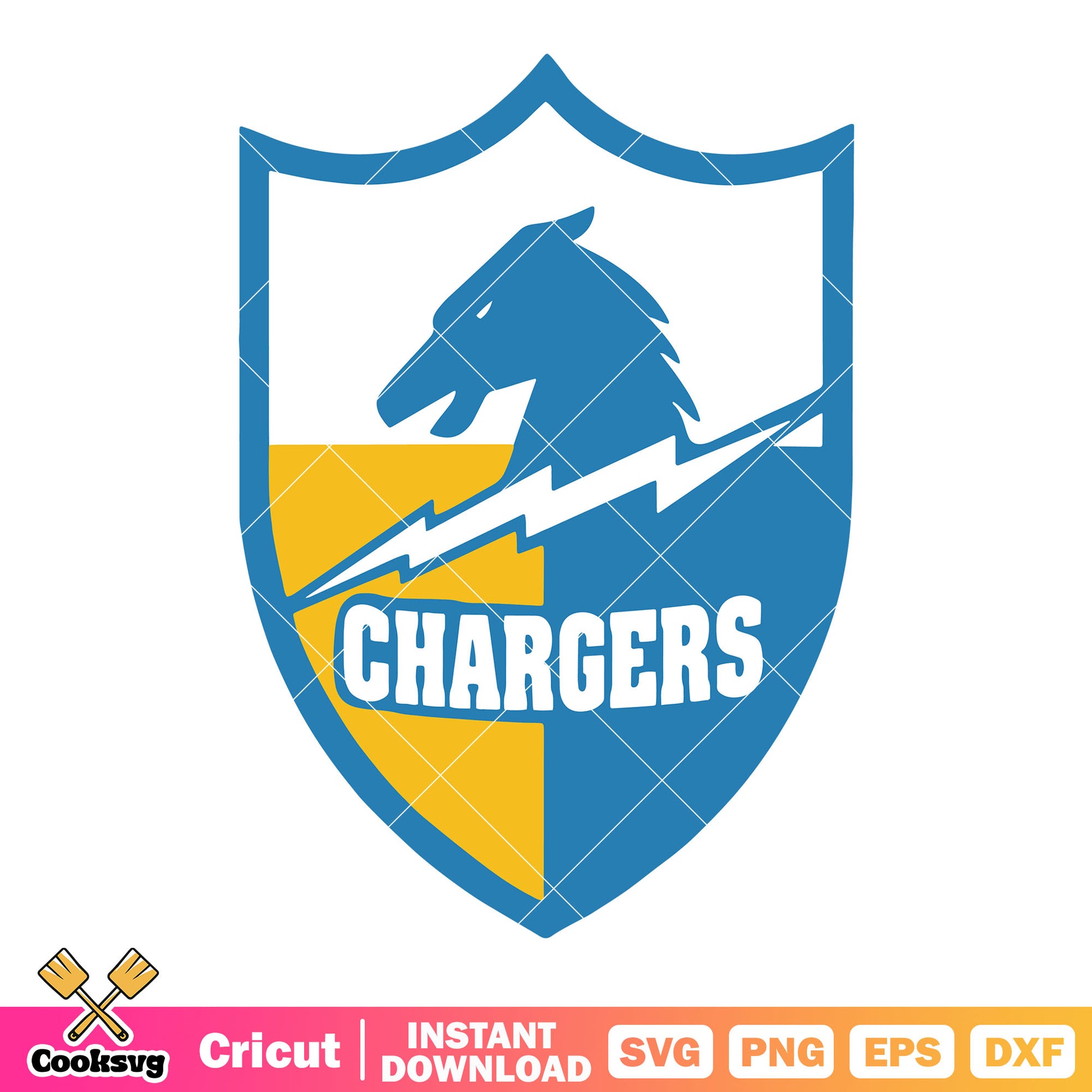 NFL LA team chargers svg, Los angeles​ chargers svg, ​afc west svg
