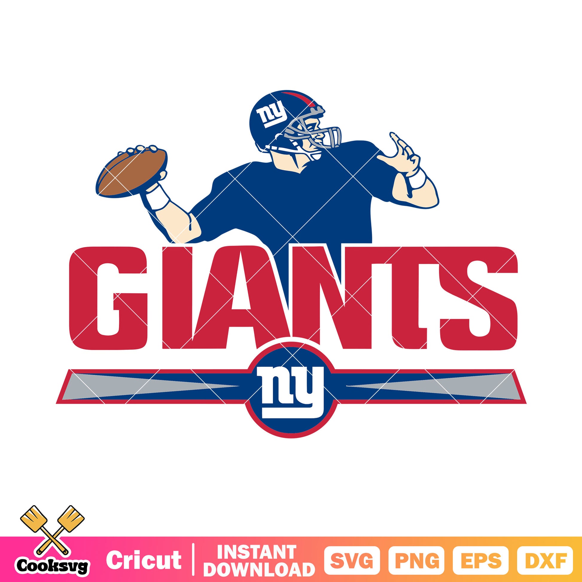 NFL player giants team svg, new york giants svg, nfc svg