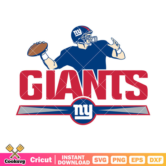 NFL player giants team svg, new york giants svg, nfc svg