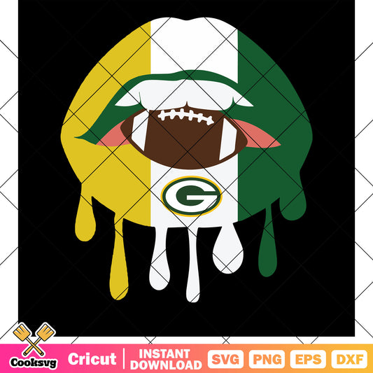 NFL wilson ball G svg, north afc svg, green bay packers​ svg