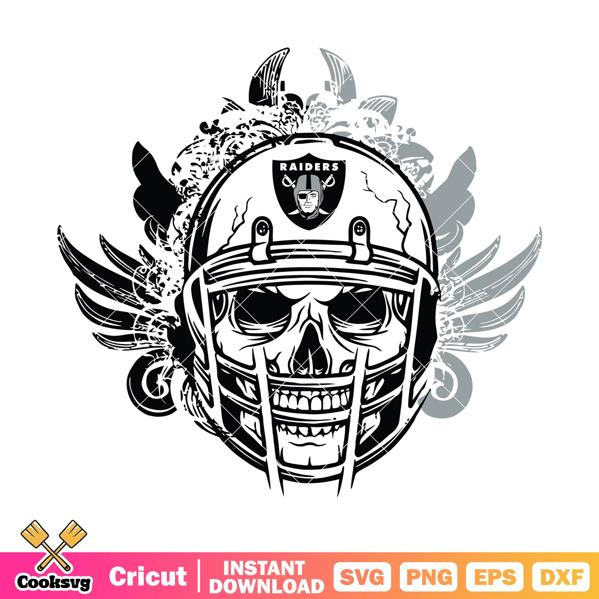 NFl football raiders skull svg, nfl division svg, oakland raiders svg