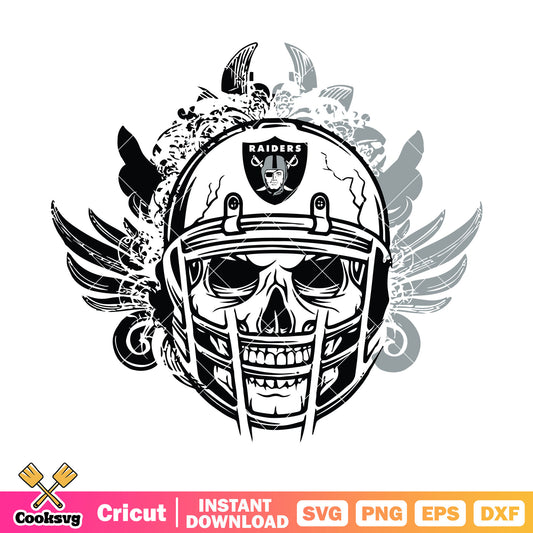 NFl football raiders skull svg, nfl division svg, oakland raiders svg