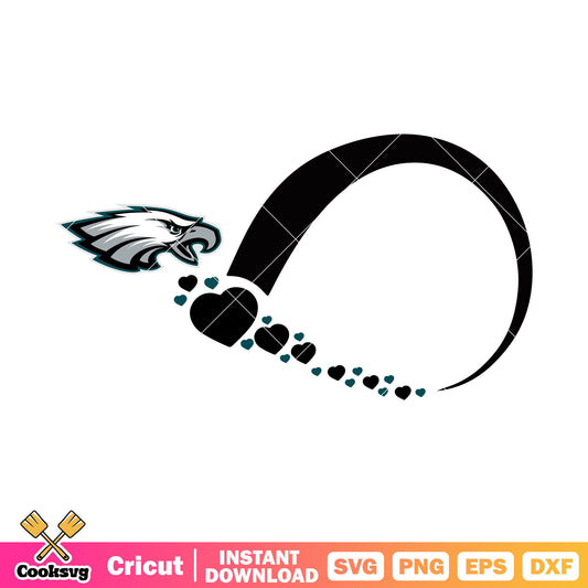 NFl football teams heart svg, philadelphia eagles svg, nfc west svg