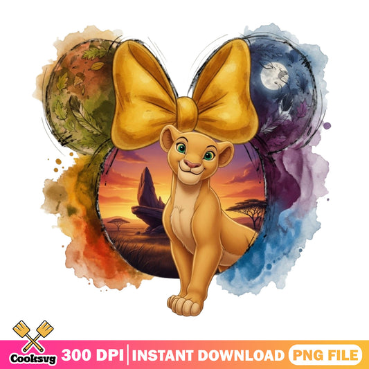 Nala Lion King PNG, Disney Princess Watercolor PNG, Lion King PNG