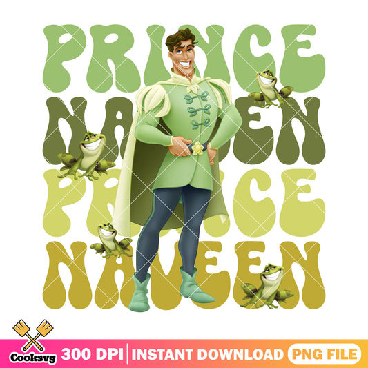Naveen prince frog vibes png, prince disney​ png, disney prince png