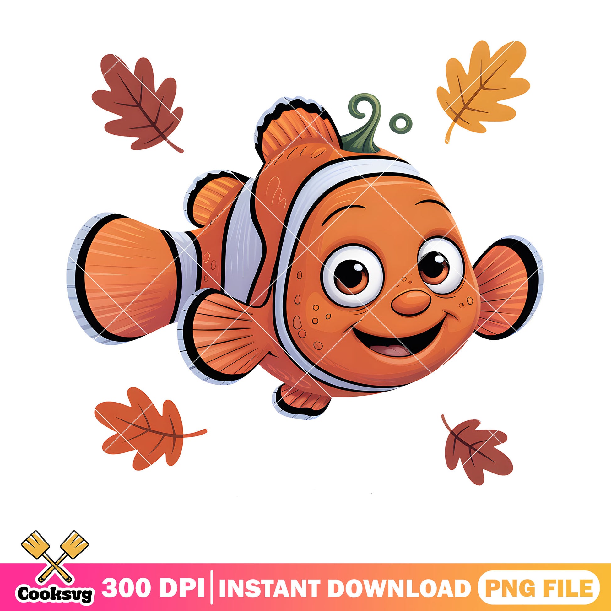 Nemo pumpkin poster png, finding nemo png, clownfish nemo png