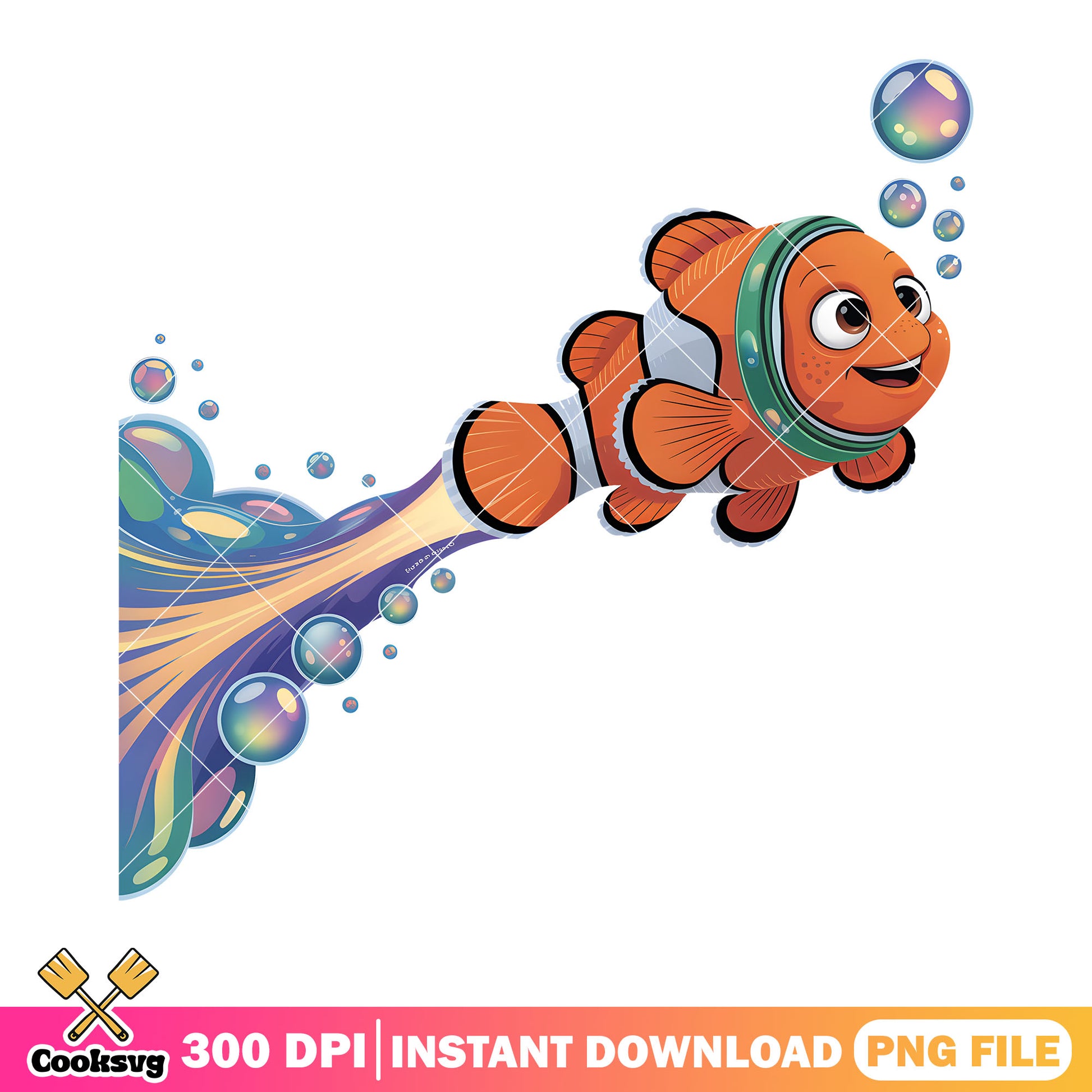 Nemo water flow disney png, poster nemo png, finding nemo png