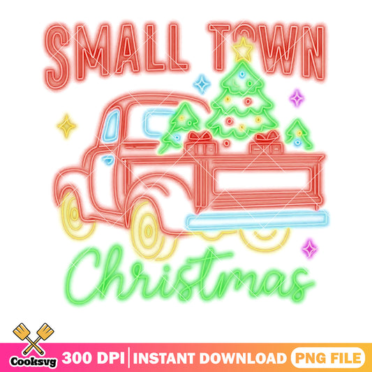 Neon truck christmas delivery png, christmas vibes png, christmas decor png