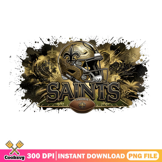 New Orleans Saints Football Helmet PNG, NFL Saints PNG, Football PNG