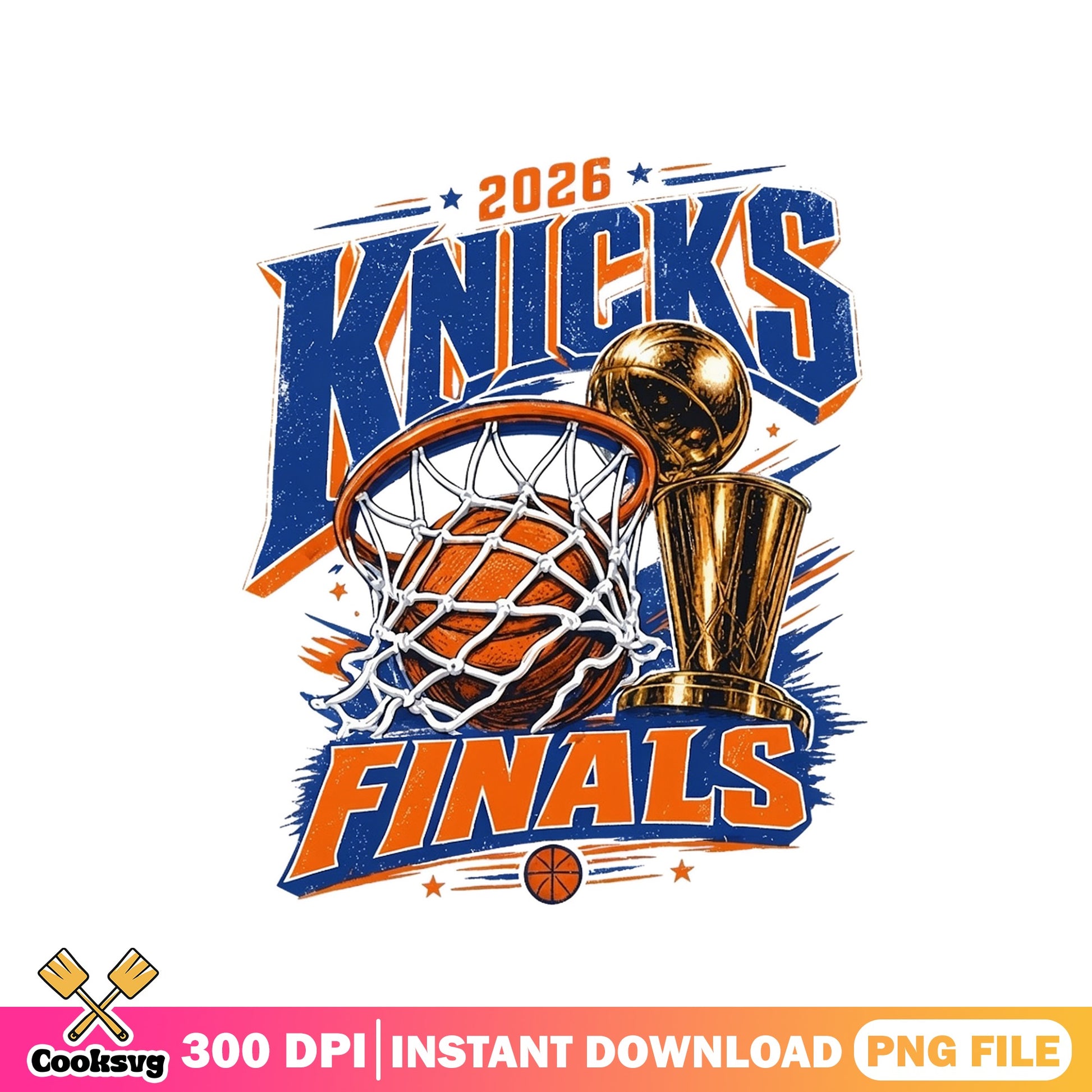 New York Knicks 2026 Finals PNG, Basketball Trophy PNG, NBA PNG