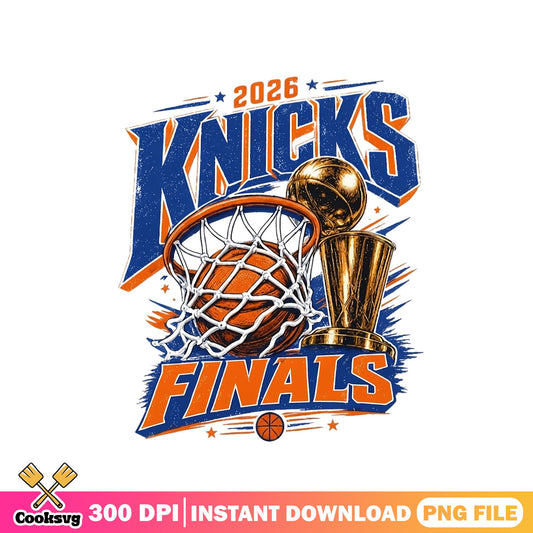 New York Knicks 2026 Finals PNG, Basketball Trophy PNG, NBA PNG