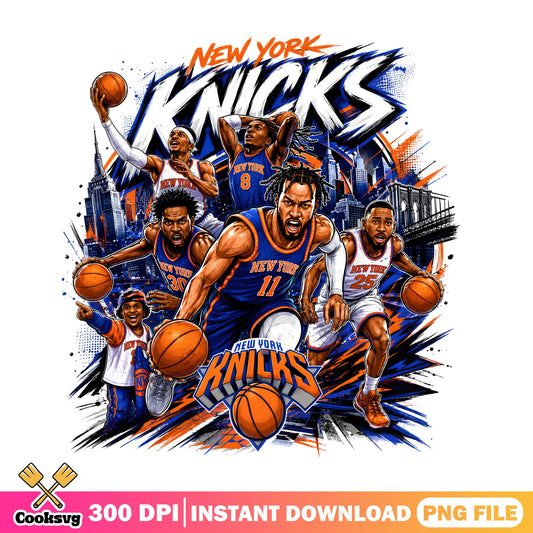 New York Knicks NBA Basketball PNG, Knicks Team PNG, Basketball PNG