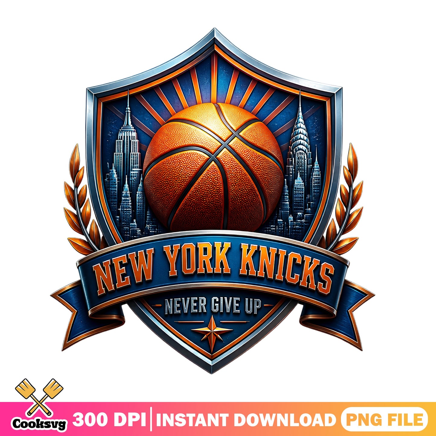 New York Knicks Never Give Up PNG, Basketball Team PNG, NBA PNG