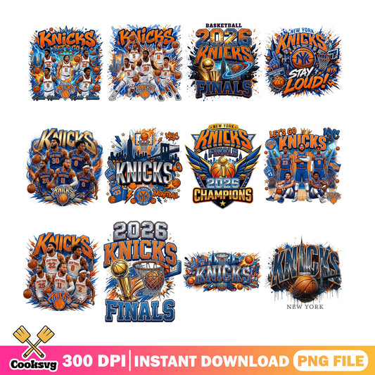 New York Knicks PNG Bundle, NBA Basketball Finals PNG, Sports PNG