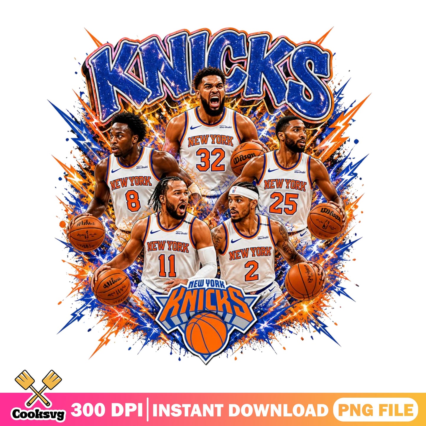 New York Knicks Players PNG, NBA Basketball Team PNG, Knicks PNG