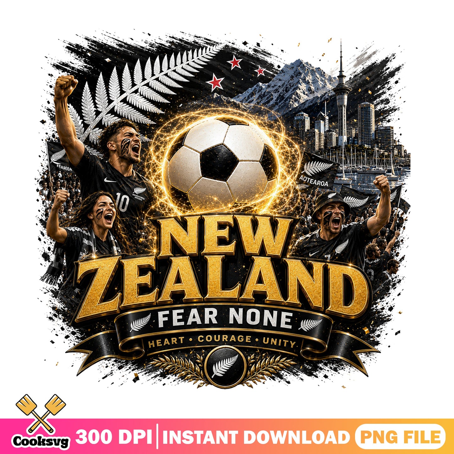 New Zealand Soccer Fear None PNG, Football Fan PNG, Aotearoa PNG