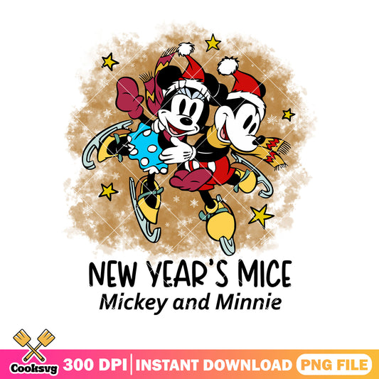New year mice png, mickey and friends png, minnie mouse png