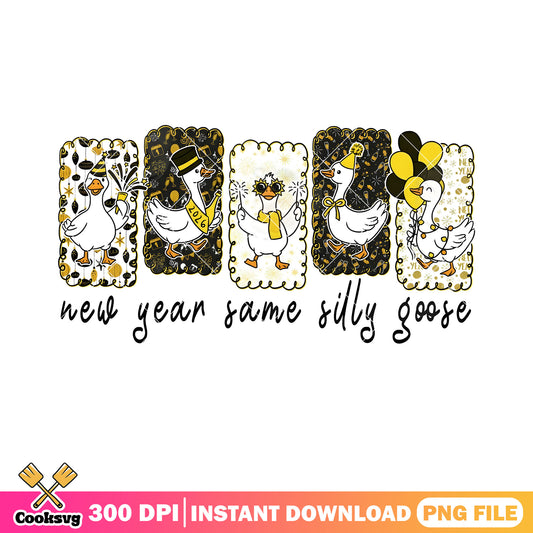 New year same silly goose png, silly goose png, new year 2026 png