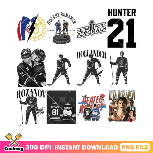 Newyork admirals png bundle, hollander team png, rozanov team png