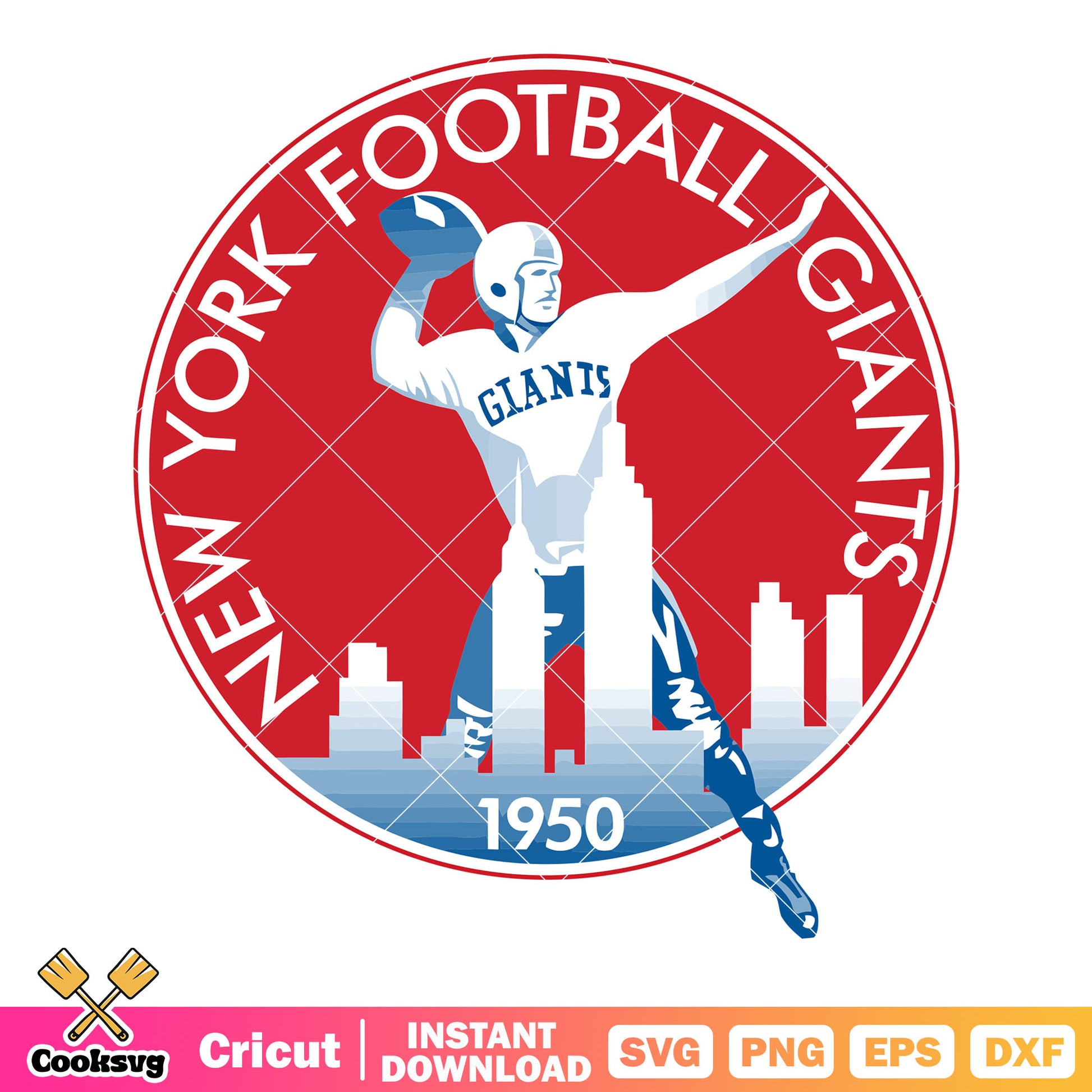 New york fooball giants 1950 svg, ny giants svg, new york buildings svg