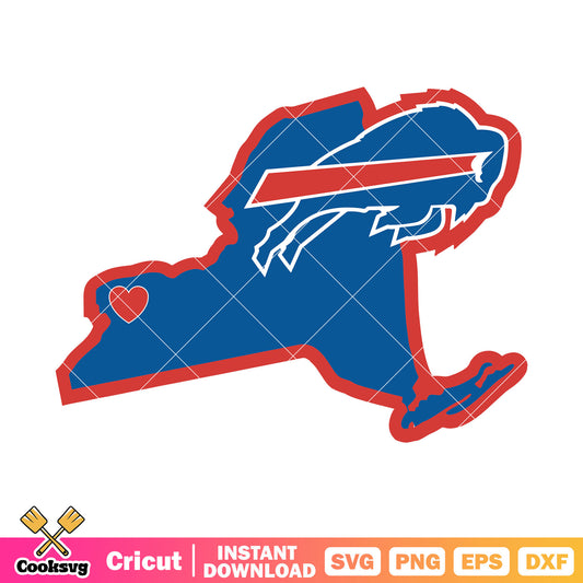 New york football team svg, buffalo bills​ svg, nfl teams svg