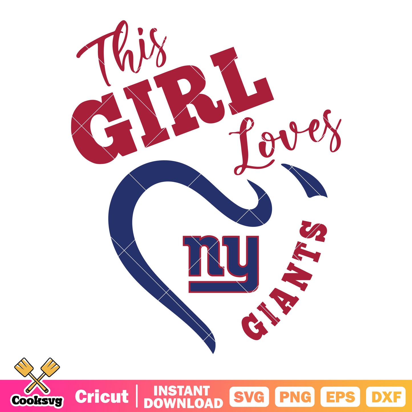 New york girl love giants team svg, giants team​ svg, new york svg