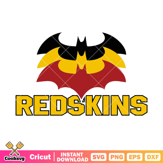 Nfl dc comic teams svg, Washington redskins​ svg, Batman svg
